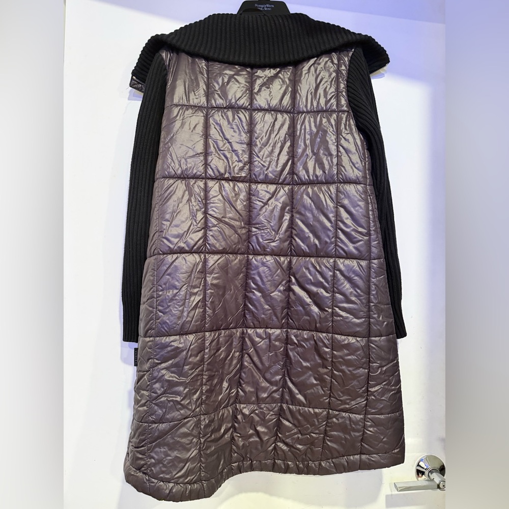 Varley Mayten Knit Puffer Long Jacket Size XS - Picture 3 of 5